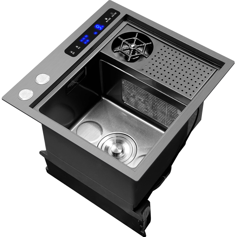 雅仕特智能净化清洗水槽超声波洗碗机厨房一体家用全自动洗果蔬机