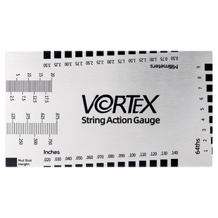 VORTEX吉他弦距测量尺贝斯古典电吉他调琴颈扳手弦高卡尺工具尺子