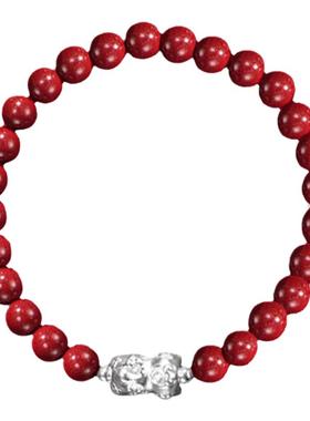 足银999辰貅手链简约手工串珠