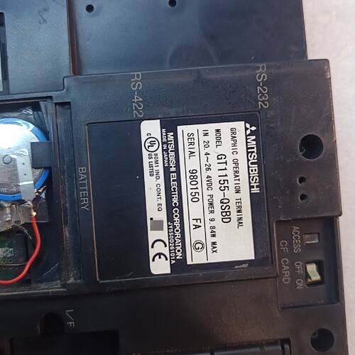 议价三菱触摸屏GT1155QSBD实物拍一台上电白屏没修没维修
