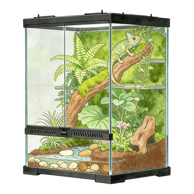 爬宠雨林造景缸街角姥爷树蛙R属