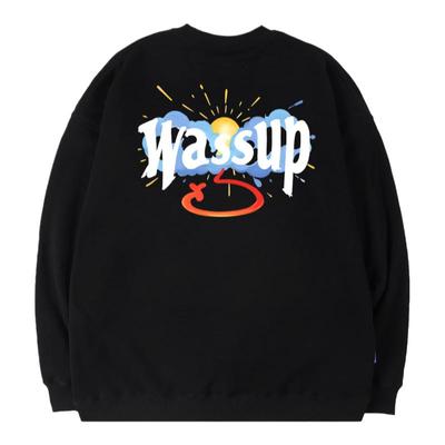 WASSUP云朵太阳情侣重磅卫衣