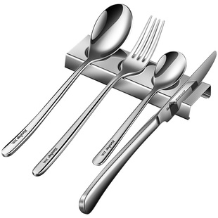 2023新款汤勺架托套装不锈钢餐具架高端餐厅西餐刀叉酒店摆台架托