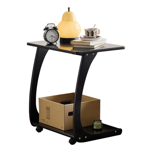 实木沙发边几柜可移动床头小桌子带轮迷你茶几书桌方角几客厅茶台