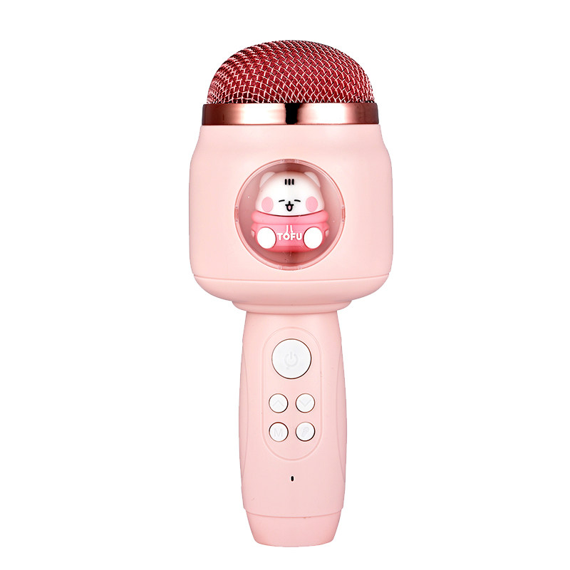 儿童小话筒宝宝玩具女孩卡拉ok唱歌机音响一体蓝牙手机麦克风音响