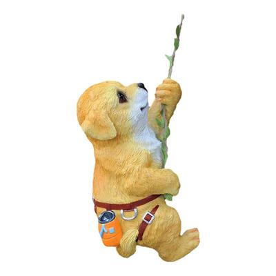 仿真狗狗园艺装饰创意可爱爬树