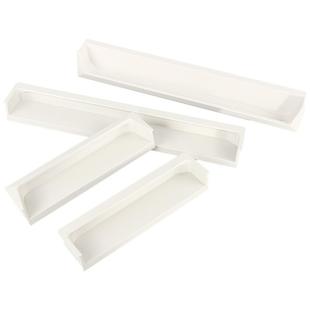 内嵌拉手羊绒灰U705抽屉衣柜门嵌入式拉手内嵌式隐形拉手把手白色