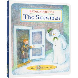 英文原版The Snowman雪人纸板书趣味翻翻书 Raymond Briggs雷蒙·布力格 荣获波士顿环球号角图画书奖Christmas圣诞节庆绘本