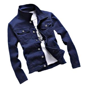 男士外套秋冬季2025新款韩版青少年修身加绒加厚牛仔夹克男衣服潮