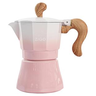 zigo摩卡壶三杯份家用户外咖啡壶便携式意式咖啡器具礼盒