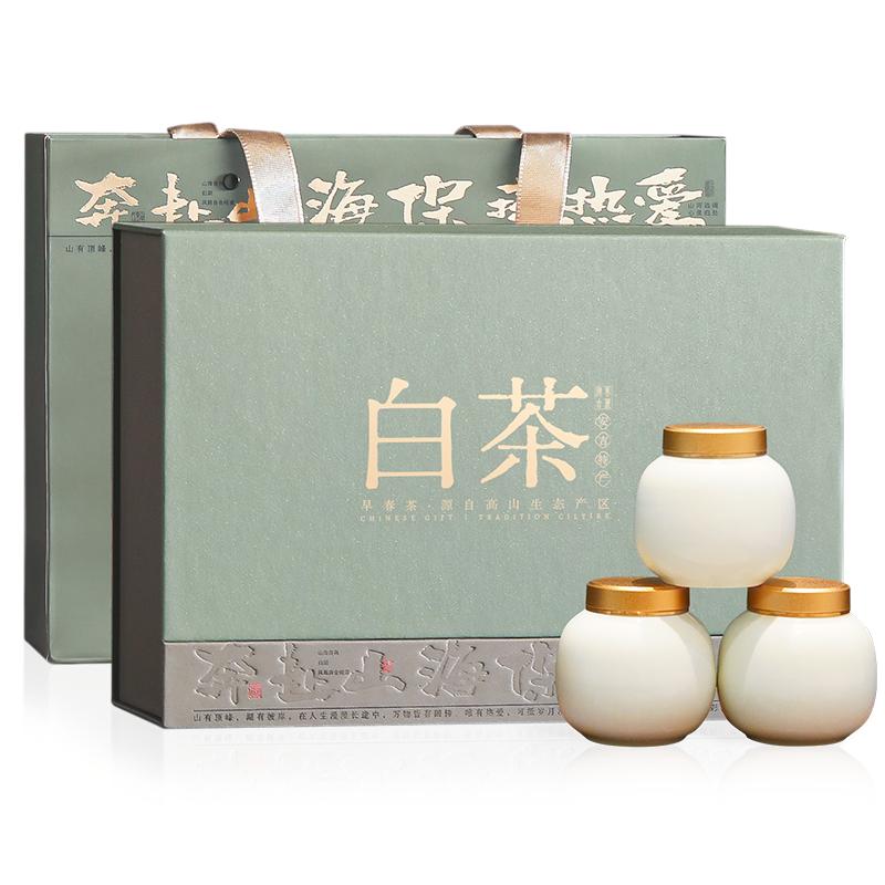 宋品2024新茶白茶瓷罐礼盒