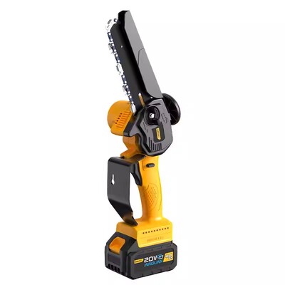 得力电锯家用小型手持充电式锂电电动手锯砍树锯树神器木头树枝