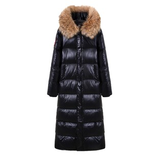 菲芊◇ 轻奢..ins加厚超长鹅绒羽绒服女长款2025年新款工装鹅绒服