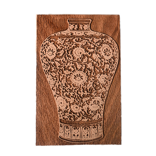 青花瓷器实木雕板画diy拓印文化传承工具体验套装博物馆LOGO定制