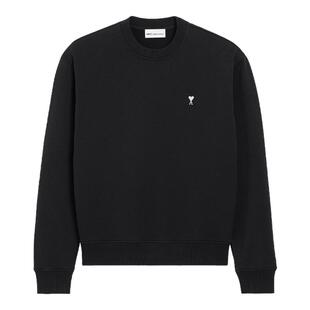 【春夏新品】Ami Paris 男士棉毛圈撞色刺绣ADC爱心圆领套头卫衣