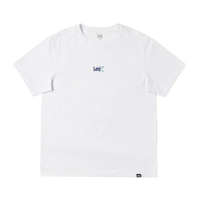 Lee25春夏新品舒适版渐变印花Logo摩登中性男女同款短袖T恤休闲潮