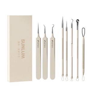 细胞夹去黑头超细镊子专业美容院专用高精密暗疮针粉刺夹清理套装