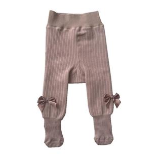 冬天婴儿打底裤加绒加厚大PP女童连体袜纯棉白色1-2岁3宝宝连裤袜