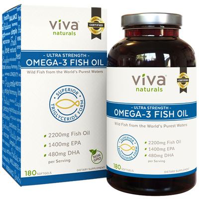 周姨专业甄选美国viva鱼油180粒