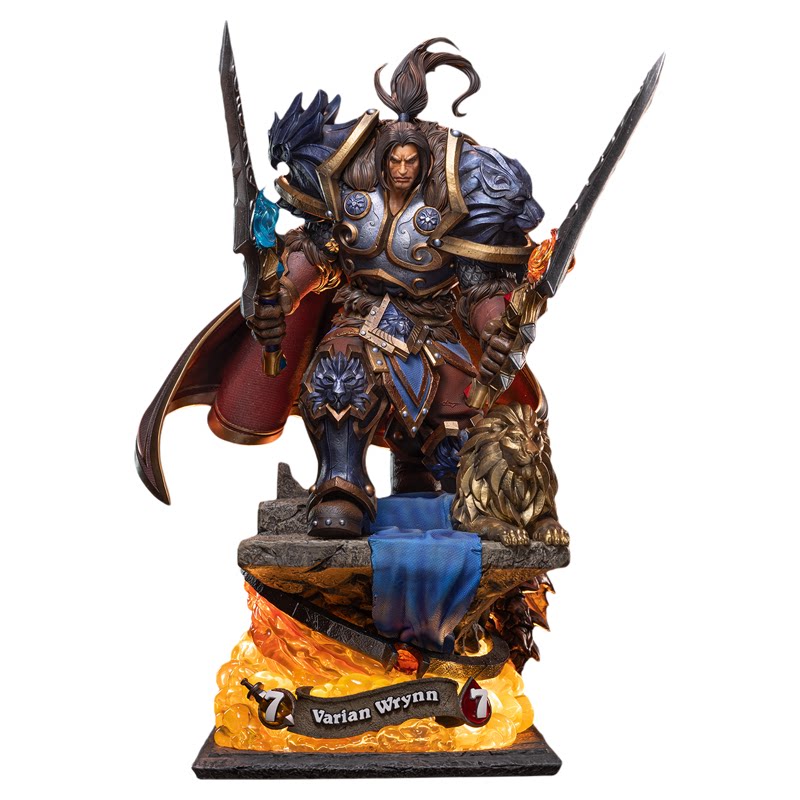Blizzard暴雪游戏官方正版周边炉石传说瓦里安·乌瑞恩馆藏雕像