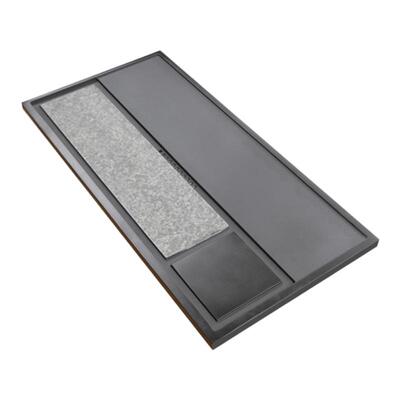 石间记忆中式长方形乌金石茶盘