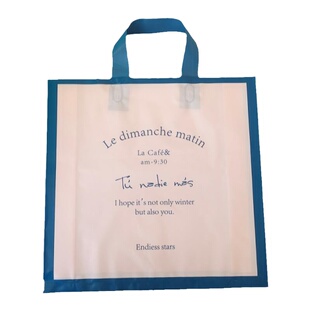 小众ins风礼品袋少女系夏日主题塑料手提袋服装袋服装店袋子定制