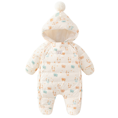 婴儿羽绒服冬季宝宝连体衣