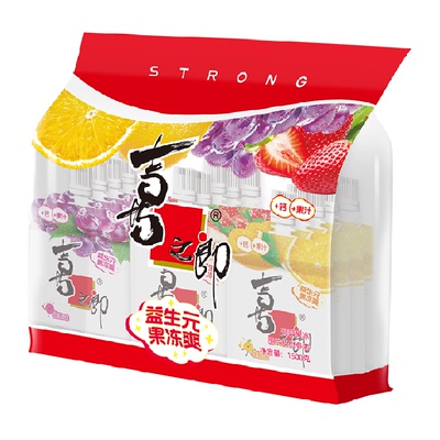喜之郎果冻蒟蒻爽益生元儿童零食