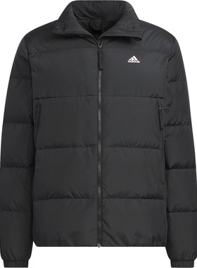 立领短款Adidas阿迪达运动羽绒服