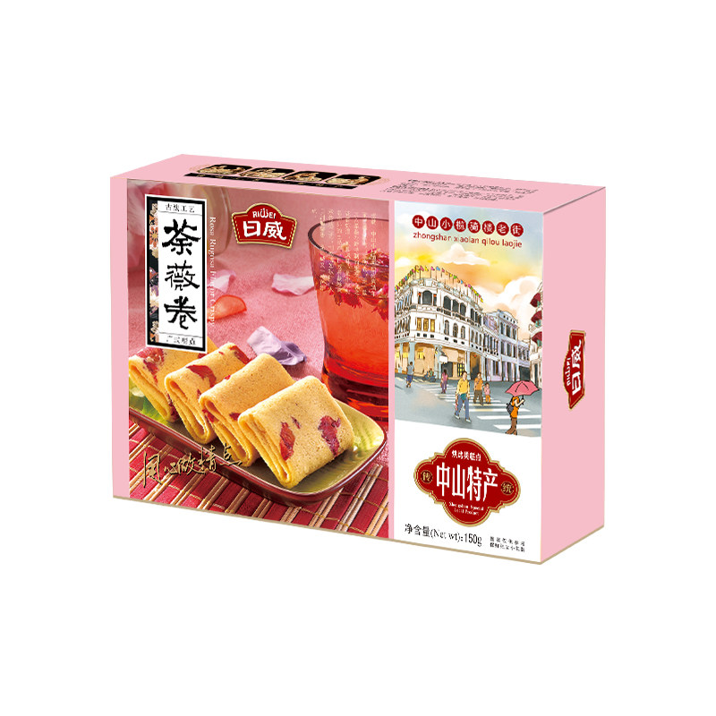 日威凤凰荼薇鸡蛋卷传统老式广东特产食品解馋休闲小零食饼干小吃