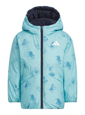 Adidas/阿迪达斯正品2025秋季款儿童保暖双面穿羽绒服KC2817