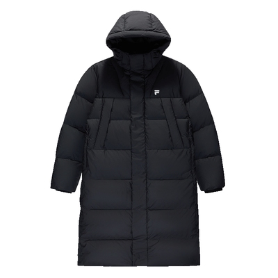 章昊同款FILA FUSION斐乐潮牌情侣长羽绒服2025冬季新款鹅绒外套