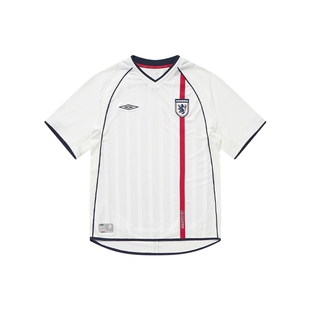 umbro茵宝官方短袖T恤26夏新品提花竖条纹情侣款英格兰球衣复刻T