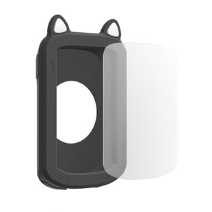 适用igpsport迹驰BSC300T码表硅胶保护套贴膜安全绳猫耳周边配件