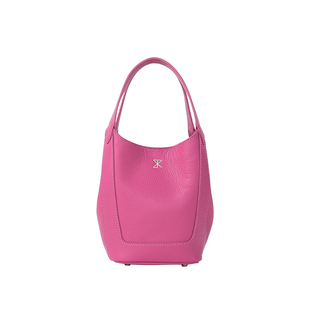 STARTOWN头层牛皮水桶包女2024春夏新款菜篮子包百搭斜挎手提包包