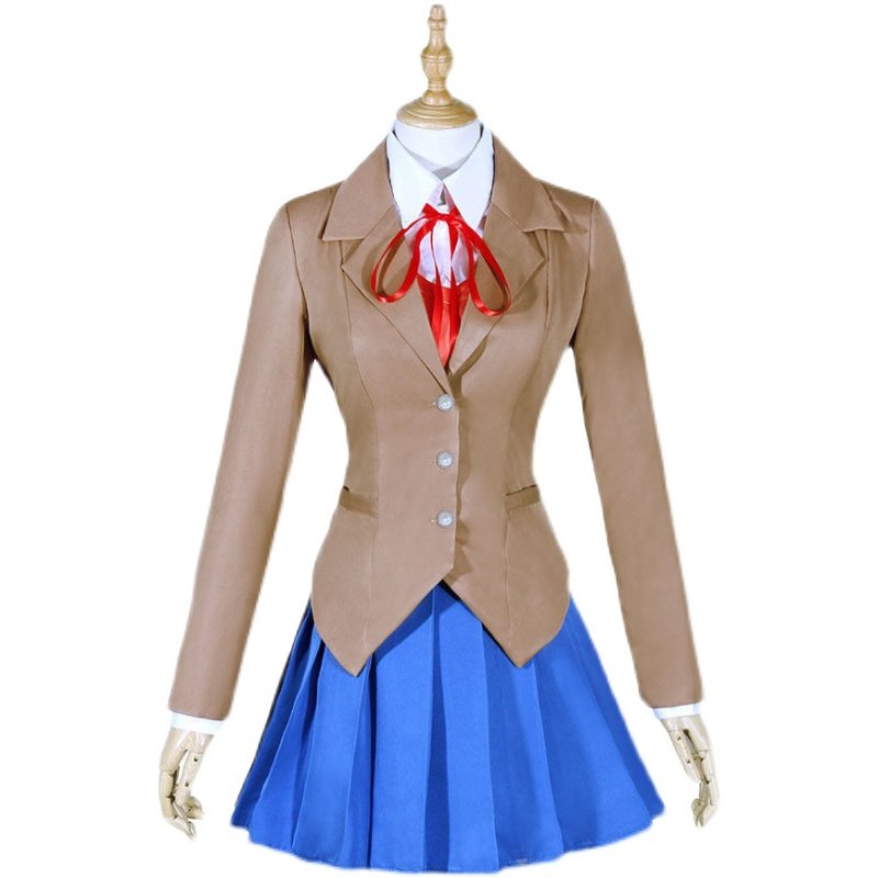 心跳文学部Doki Doki Literature Club 莫妮卡 Monika cos服校服