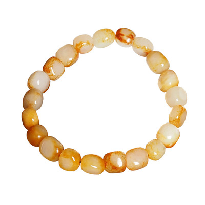 新疆籽料原石手链和田玉手串