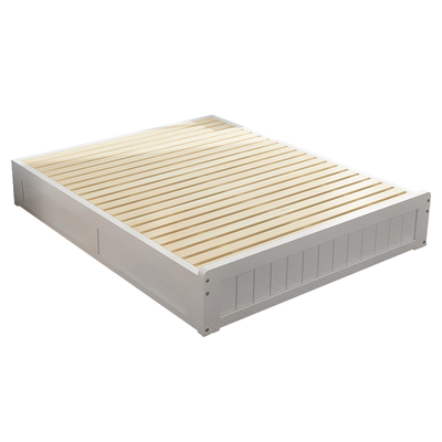 轩励德实木高箱储物床无床头定制