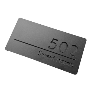 门牌号码牌家用入户门牌装饰高档酒店庭院别墅住宅房间门牌号定制2026年新款亚克力制作酒店民宿门牌免打孔