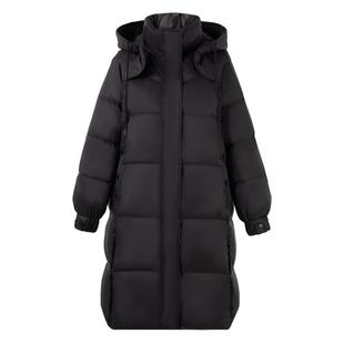 秋水伊人羽绒服女中长款2025秋冬新款女装小个子加厚粉色外套大衣