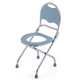 孕妇坐便器老人坐便椅不锈钢折叠椅成人移动马桶家用蹲厕蹲便助便