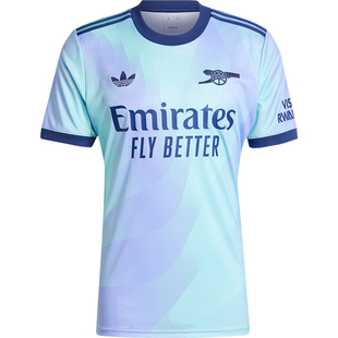 天天正品阿迪达斯24/25阿森纳第二客场球迷版足球服男球衣 IZ0112