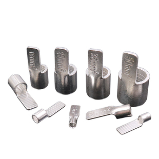 冷压端子C45紫铜插片DZ47空开插针10片型接线铜鼻子1.5 6 50平方4