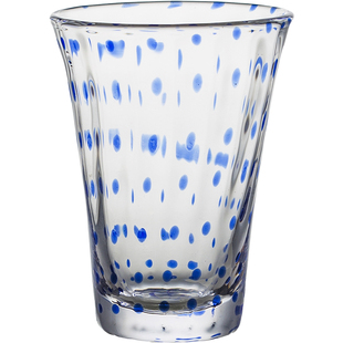 昀/yyun 玻璃碗波点日式玻璃杯蔬菜沙拉碗甜品早餐燕麦碗冰激凌碗