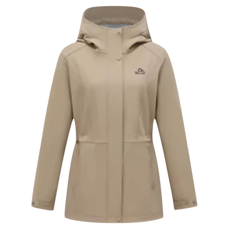 伯希和户外软壳衣女款防风保暖登山外套运动上衣夹克收腰休闲风衣