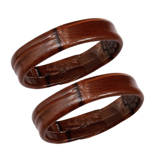 手表真皮表带圈 活动圈环 皮带扣竹节纹平纹黑棕色牛皮手表带配件