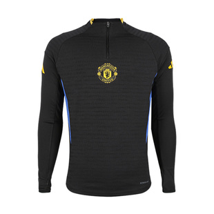 小李子ADIDAS阿迪达斯曼联球员版半拉链长袖训练服成人男JP3147