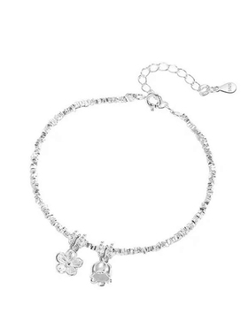 S999足银新款铃兰花语纯银手链