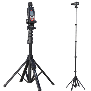 云腾噪音计声级分贝仪手机三脚架四脚架支架手持落地延长杆自拍杆