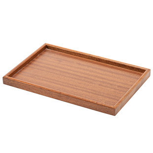 日式家用沙比利长方形实木托盘木质果盘水杯茶盘糕点收纳盘子餐盘